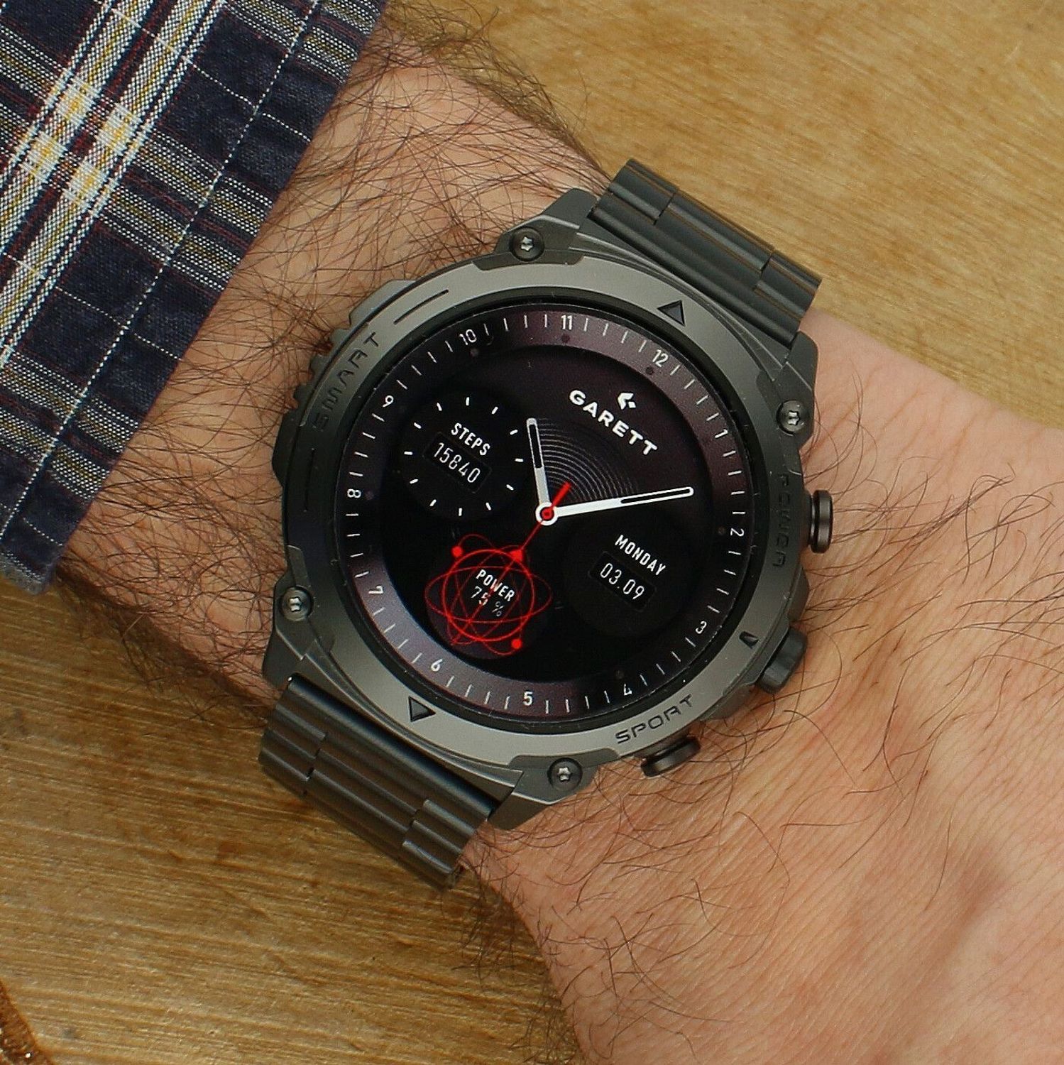 Smartwatch Garett Atom Czarny Stalowy – Rozmowy Bluetooth, 100+ Trybów Sportowych, Do 8 Dni Pracy black.jpg